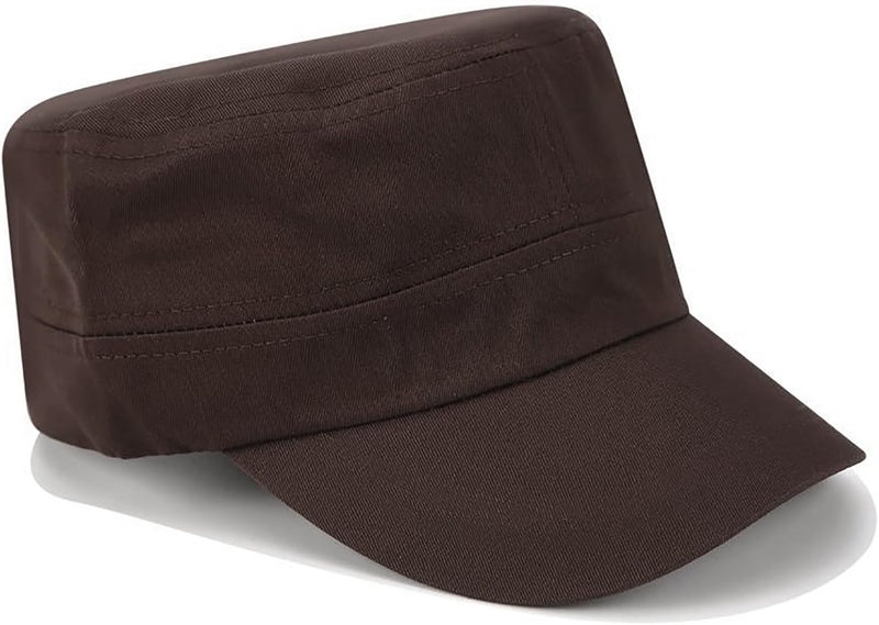 WULIQIUQIU Unisex Basic Cadet Army Caps Everyday Military Style Hat - Image 1